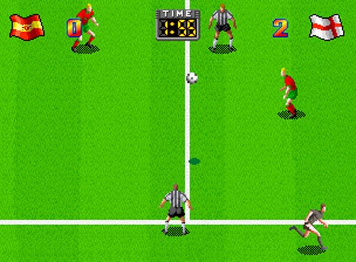 Minimarquee Super Sidekicks 3 Pour SNK Neo Geo MVS - Version ESP - En Bon état